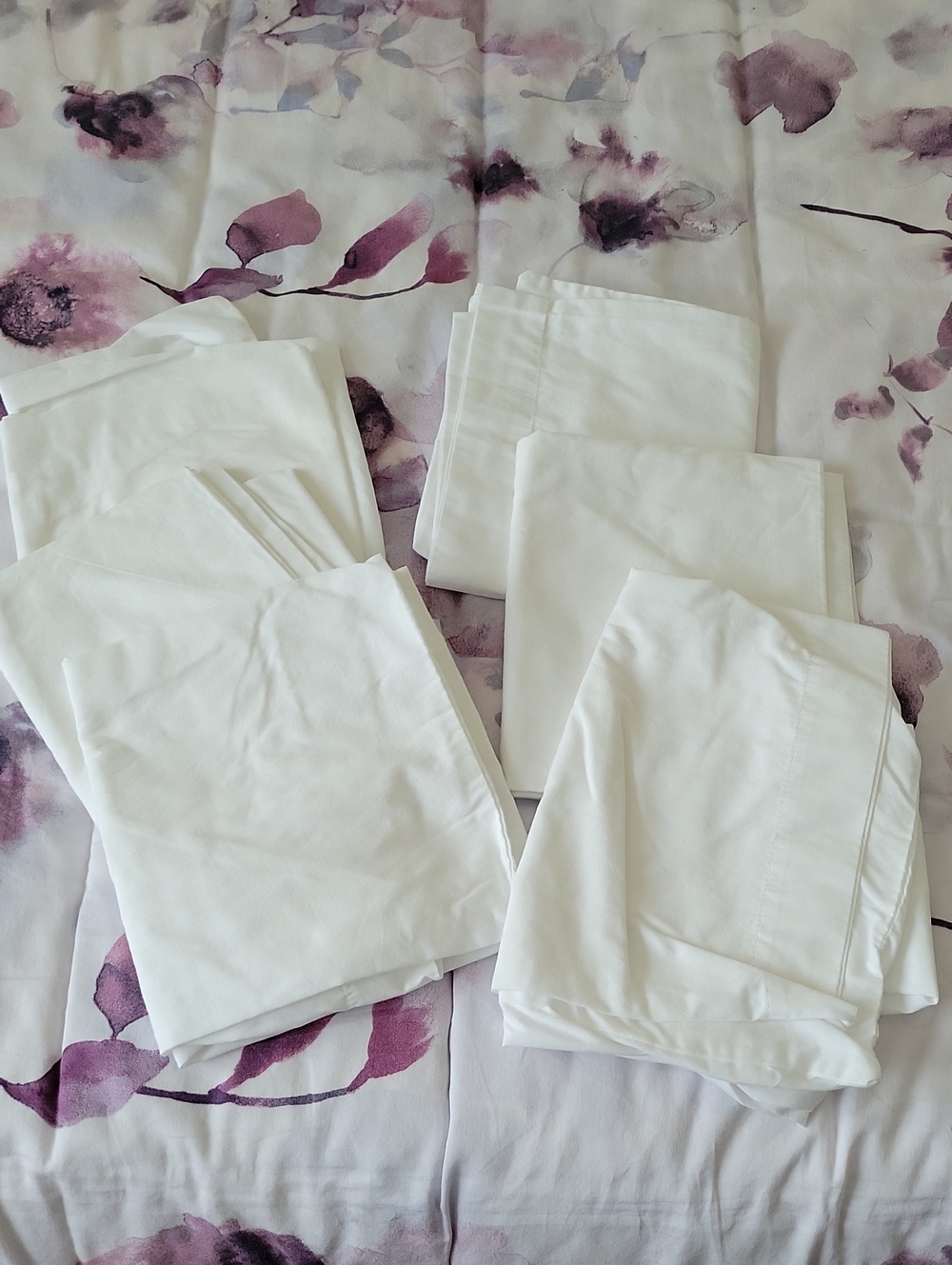 Towels N More White Percale Pillowcases- Bundle of 6